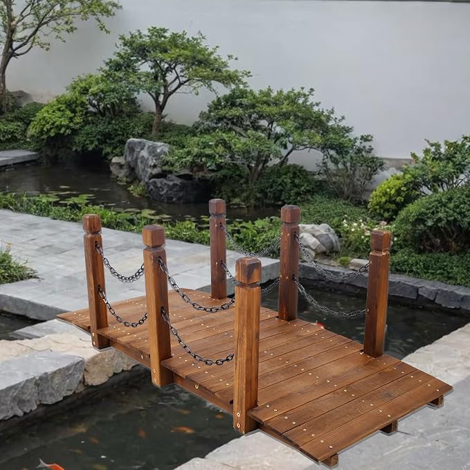 5 Ft Decorative Outdoor Bridge - Image 6