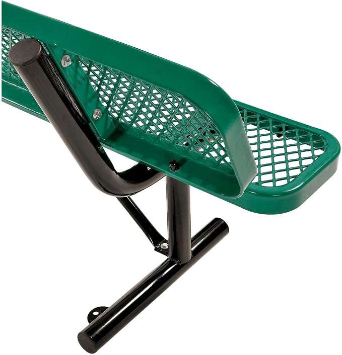 Global Industrial 8'L Heavy Duty Expanded Metal Mesh Bench - Image 6