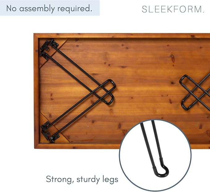 Sleekform Folding Wooden Coffee Table - Image 4