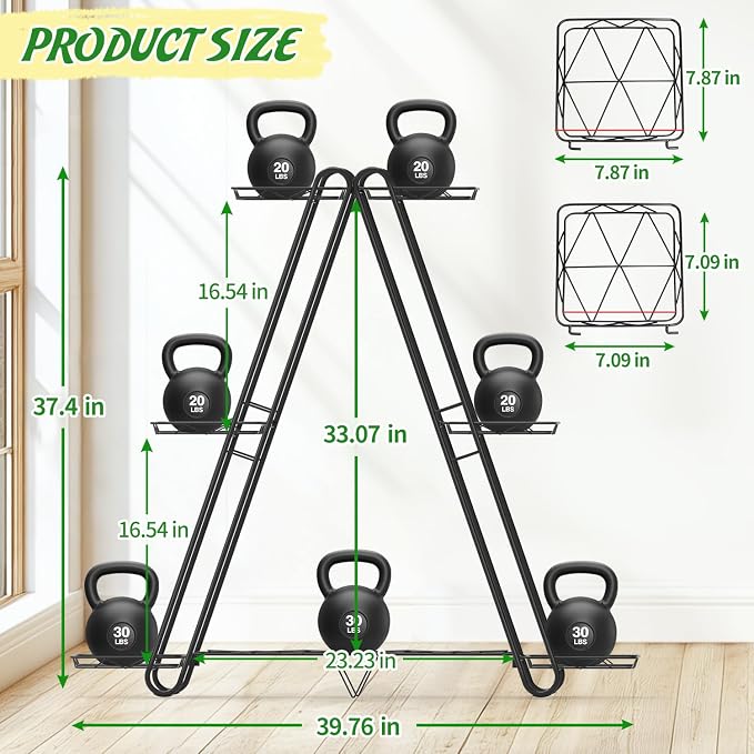 Heavy Duty Metal Plant Stand, Indoor Outdoor Plant Shelf & Rack - Image 6