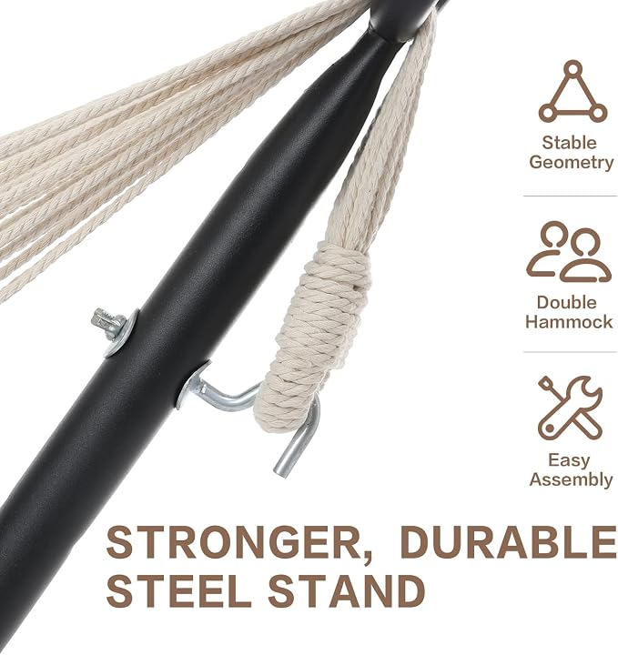 PNAEUT Double Hammocks with Stand - Image 4