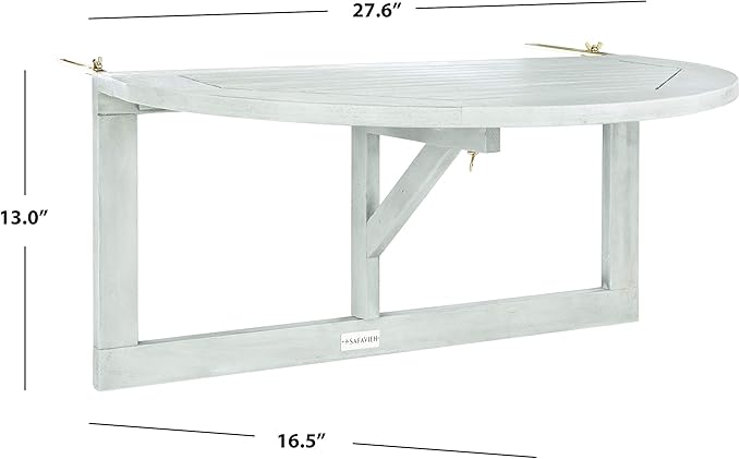 SAFAVIEH Outdoor Patio Furniture Collection – Owens Grey Wash Balcony Hanging - Image 10