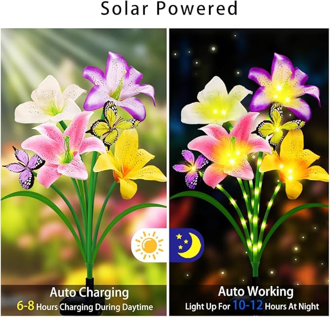 Solar Garden Lights 2 Pack - Image 2