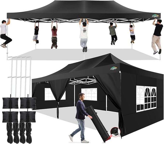 COBIZI 13x26 Pop up Canopy Tent 13x26 Canopy by COBIZI