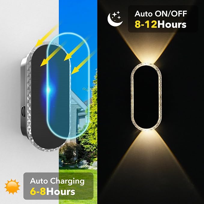 4 Pack Solar Fence Lights, RGBW 8-Color Changing Waterproof Top and Bottom - Image 3