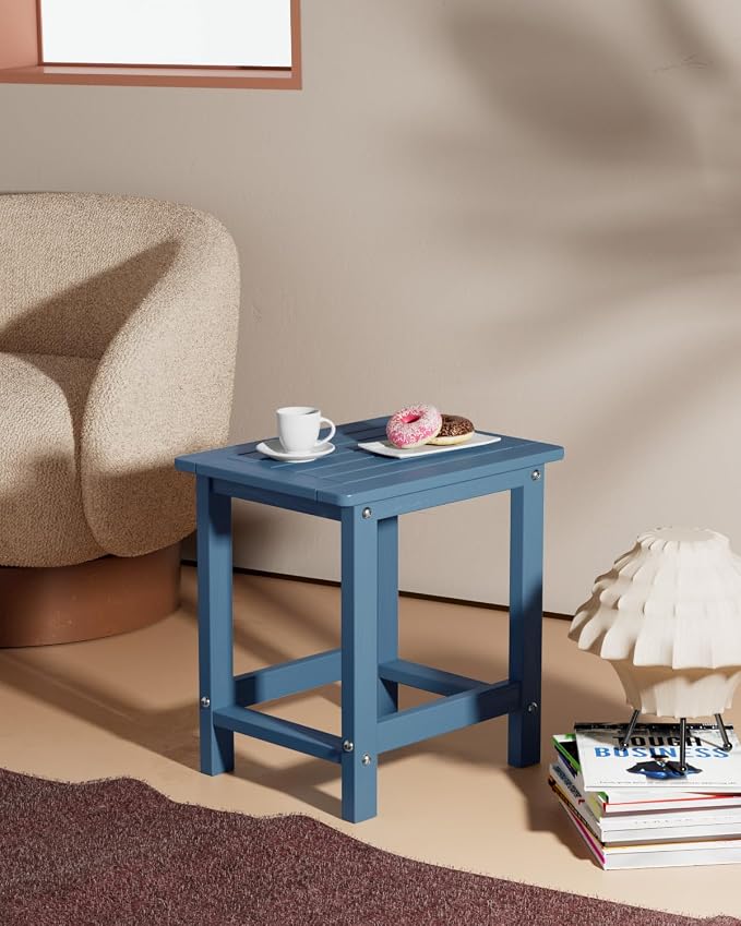 YEFU Outdoor Side Table for Patio: 16" HIPS Weather - Image 2