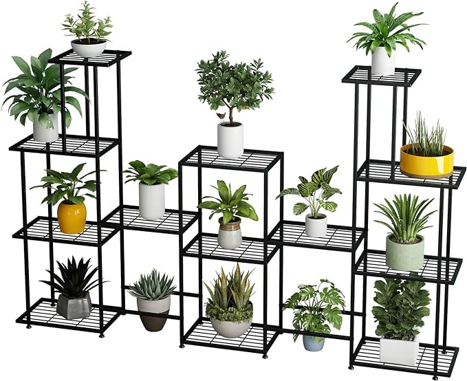 Twhep Tall Multi Tier Plant Stand, 13 Tiers Multifunctional Plant Stands by Twhep