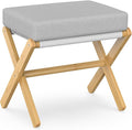 Foldable Foot Stool Ottoman, Modern Foot Rest by BAMBOOHOMIE