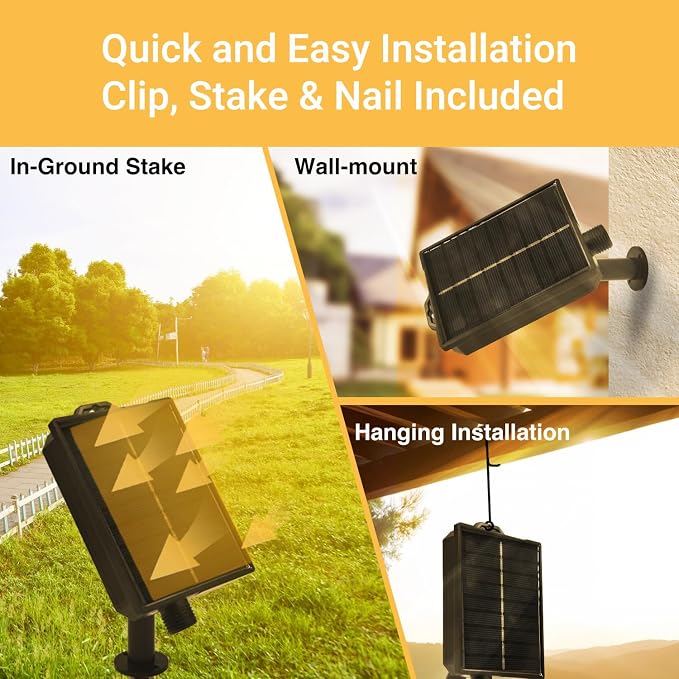 DAYBETTER 50FT Solar String Lights Outdoor Waterproof - Image 2
