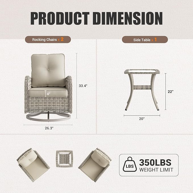 9-Piece Outdoor Patio Furniture Set - Image 9