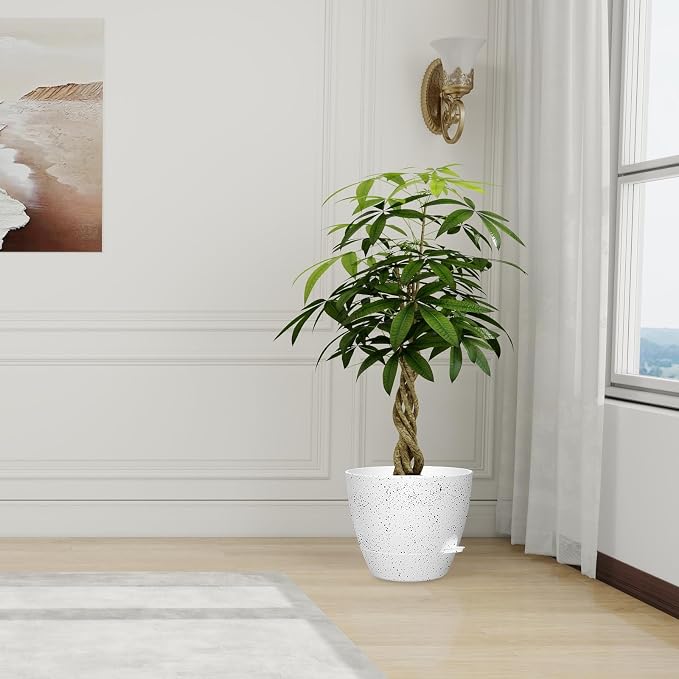 12 Inch Large Self Watering Pots, Flower Pots - Image 6