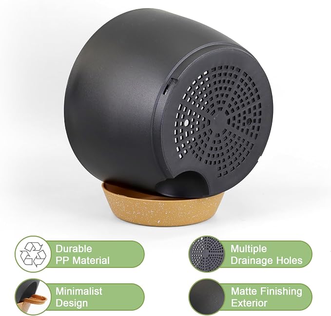 12/10/9 inch Large Self Watering Pots, Plant Pots - Image 3