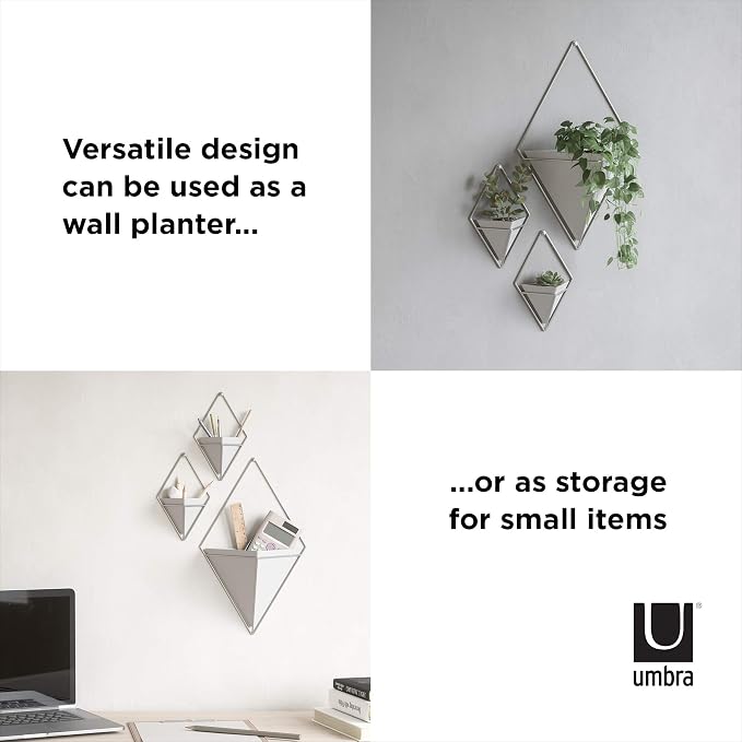Umbra Trigg Hanging Planter Vase Wall Decor, Faux Plants, and More - Image 4