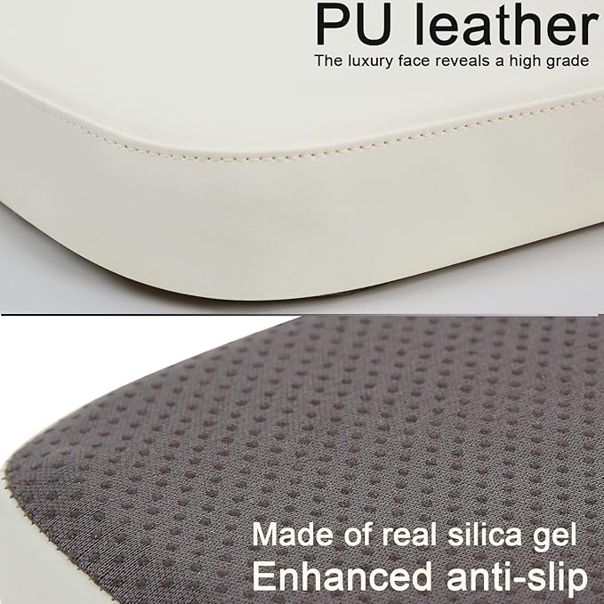 BUYUE Enhanced Anti-Slip Magnetic Bar Stool Cushions Set of 4, Luxury PU - Image 4