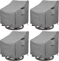 okcool Patio Swivel Chair Cover 4 Pack, Waterproof Heavy Duty Outdoor Chair by Okcool
