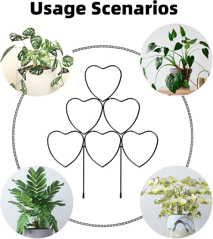 Garden Plant Trellis for Indoor Plants, Stackable Heavy Duty Metal Trellis - Image 7