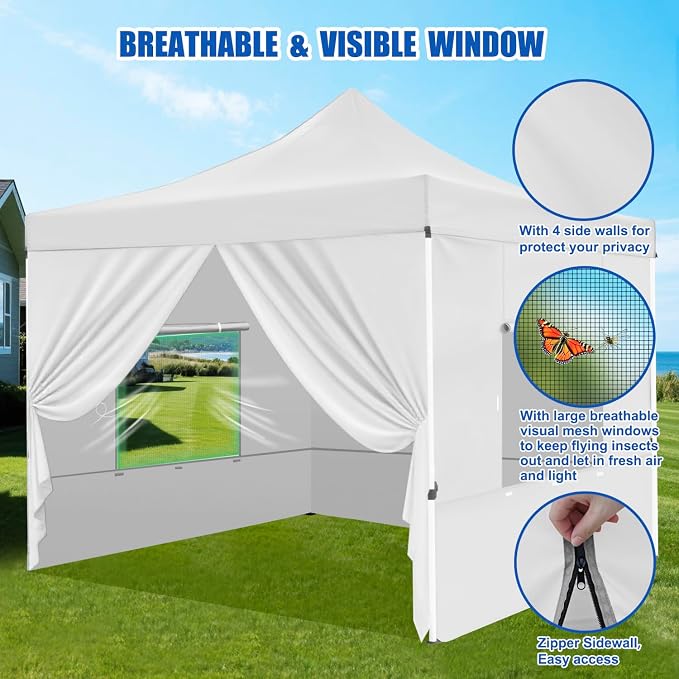 Yesker 10x10 Pop Up Canopy Tent - Image 4