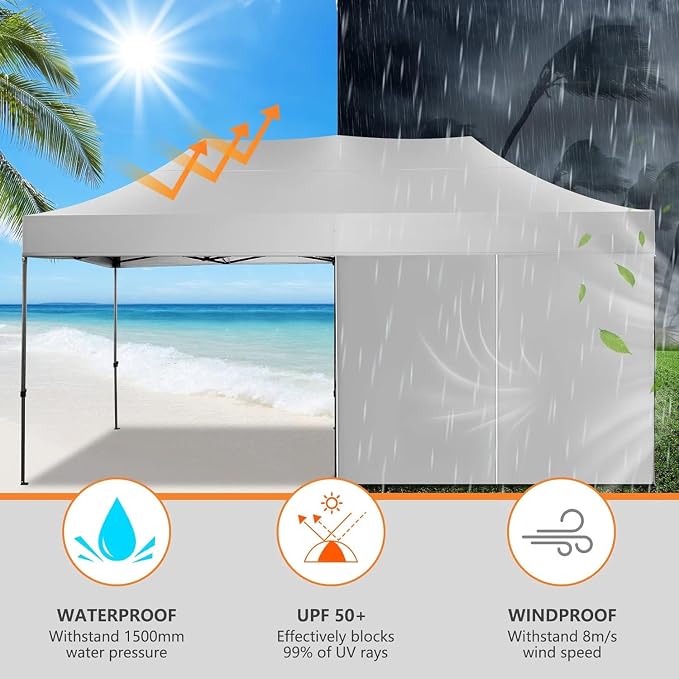 COBIZI 10x20 Heavy Duty Pop up Canopy Tent - Image 5