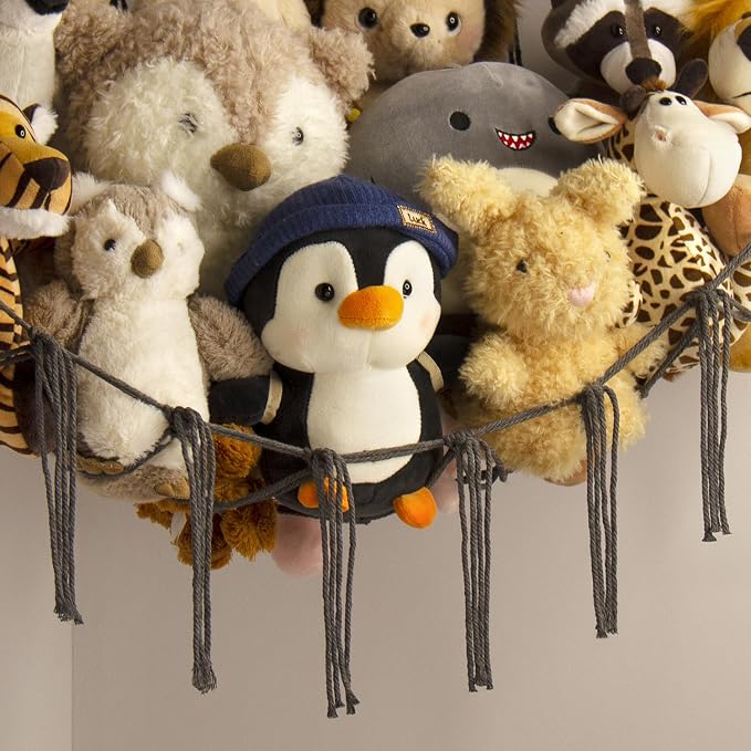 Stuffed Animals Hammock Net Corner-Hanging Stuff Animal Toy Storage Organizer - Image 5