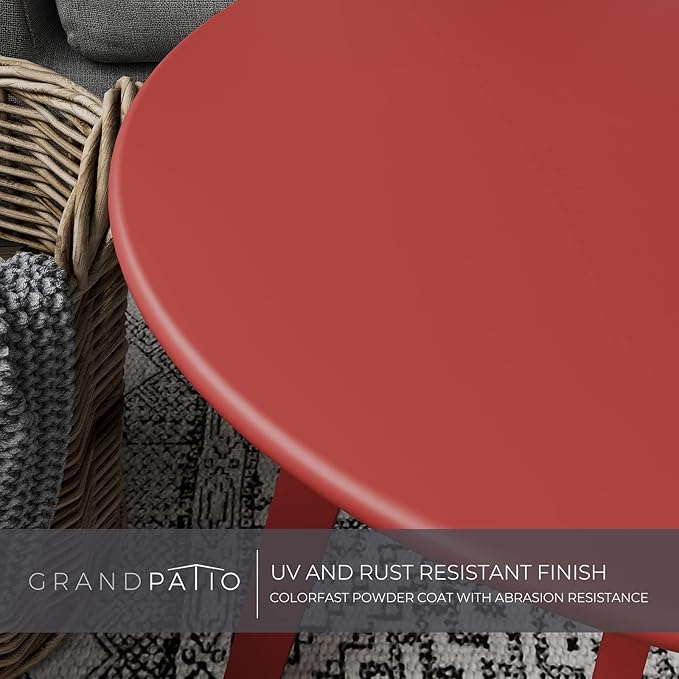Grand patio Outdoor Side Table Round End Table - Image 5