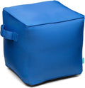 QILLOWAY Indoor/Outdoor Inflatable Stool, Ottoman Pouf Cube 16", All Weather by QILLOWAY