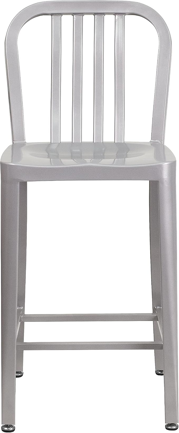 Flash Furniture Gael Commercial Grade 2 Pack 24" High Silver Metal - Image 7