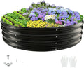 Durable Round Galvanized Steel Raised Garden Bed by zbzbml