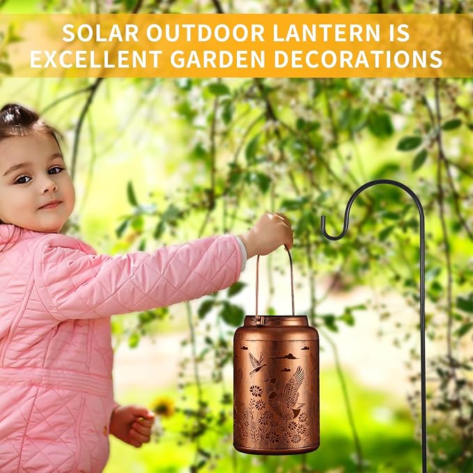 Solar Lanterns Outdoor Waterproof Garden Decor Birthday Gifts - Image 6