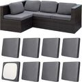 8Pcs Patio Cushion Covers, Outdoor Cushions Covers, Stretch Cushion Covers by Unknown