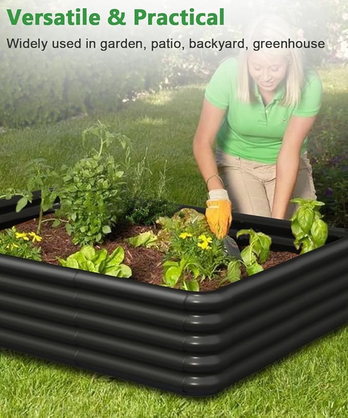 3.0x1.8x1.0ft Raised Garden Bed Kit, Rustproof PP Material Garden Box, Flower - Image 5