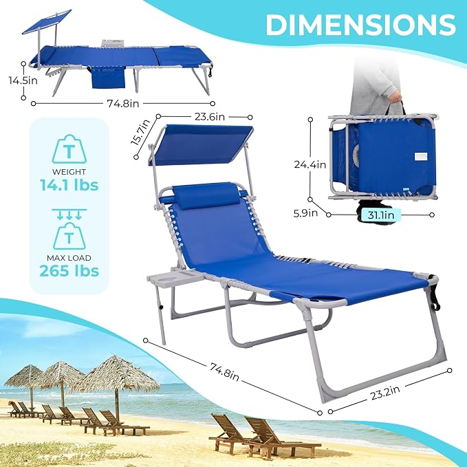 #WEJOY 4 in 1 Tanning Chair - Image 3