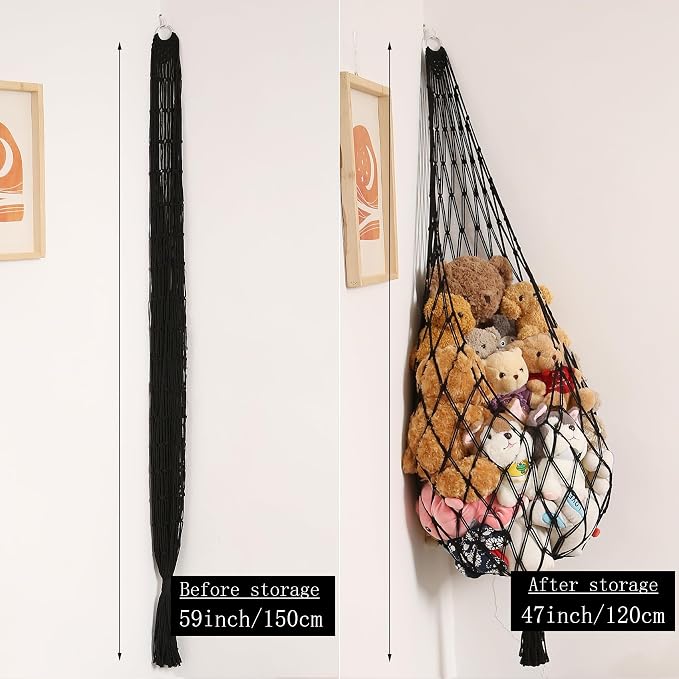 Stuffed Animal Hammock Corner Hanging Net - Image 4