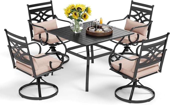 PHI VILLA 5 Pieces Outdoor Dining Set - Image 9