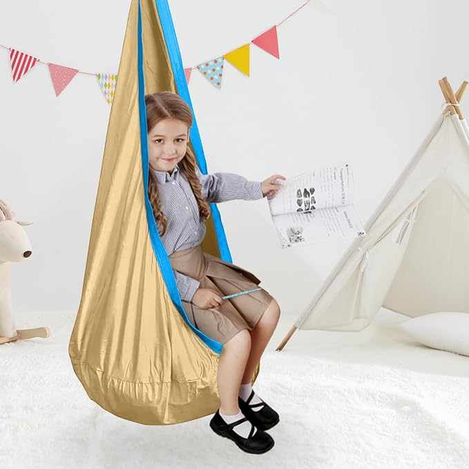 Kids Swing Seat Hammock Chair Indoor Outdoor Hanging Chair - Image 5