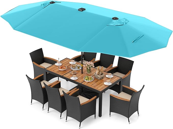 Tangkula 11 Pieces Patio Dining Set by TANGKULA