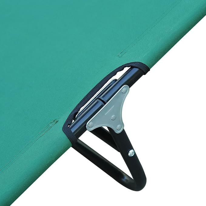 Outsunny Folding Chaise Lounge Pool Chairs, Outdoor Sun Tanning Chairs - Image 9