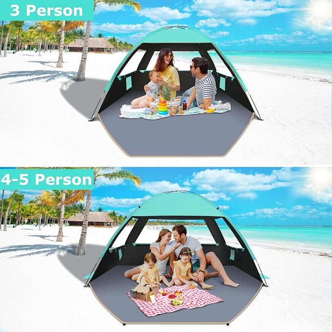 Gorich Beach Tent Sun Shelter for 3/4-5/6-7/8-10 Person - Image 6