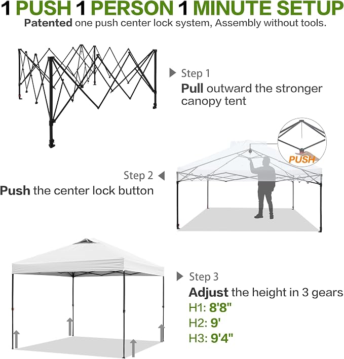 10'x10' Pop Up Canopy Tent - Image 5