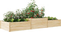 AMERLIFE 2 Tier Raised Garden Bed, Mortise & Tenon Structure 23 Inch Depth Fir by AMERLIFE