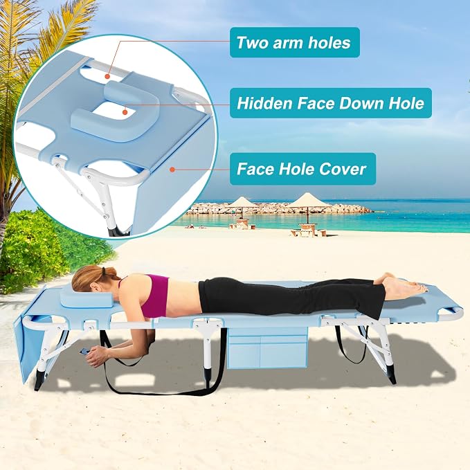 ABORON 3 in 1 Sun Tanning Chair Oversized - Image 4