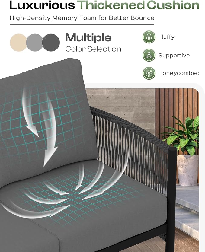 Aluminum Outdoor Patio Furniture Set - Image 5