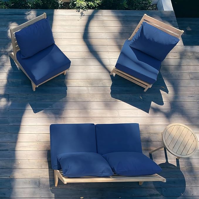 Sundale Outdoor Olefin Deep Seat Cushion, Patio Chair Cushion and Pillow - Image 6