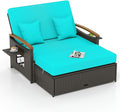 Tangkula Patio Rattan Daybed by TANGKULA