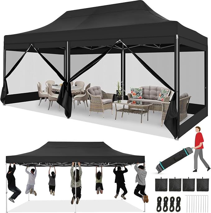 COBIZI 10x20 Heavy Duty Pop Up Canopy Tent by COBIZI