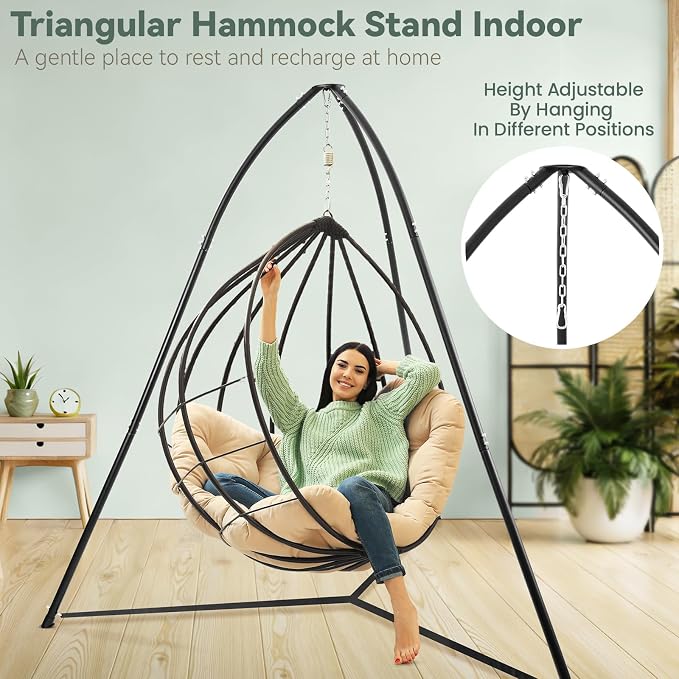 Tripod Hammock Chair Stand for Multi-Use, Heavy-Duty Sensory Swing Stand for - Image 2