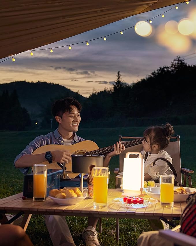 Solar Camping Lantern, Rechargeable Battery Powered Camping Light 6000mAh Up to - Image 4