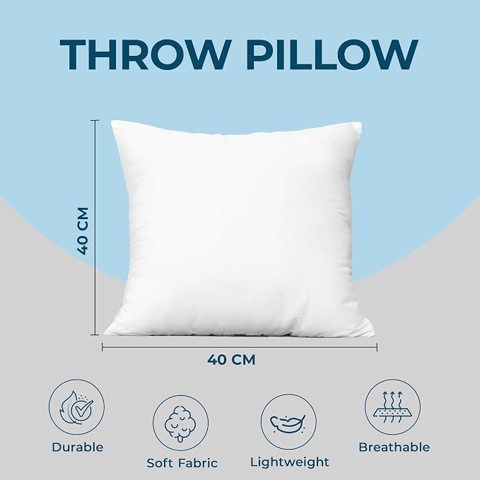 Utopia Bedding Throw Pillows – 16 x 16 Inches Down Alternative Pillows - Image 4
