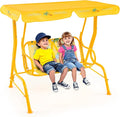 HONEY JOY Kids Patio Swing, 2-Seater Outdoor Porch Swing Lounge Chair, by HONEYJOY