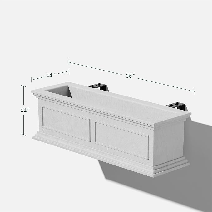 Veradek Brixton Series Plastic Railing Planter - Image 2
