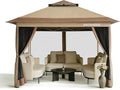 OASISHOME Pop-up Gazebo Portable Instant Canopy Tent 12x12, One-Push Locking by OASISHOME